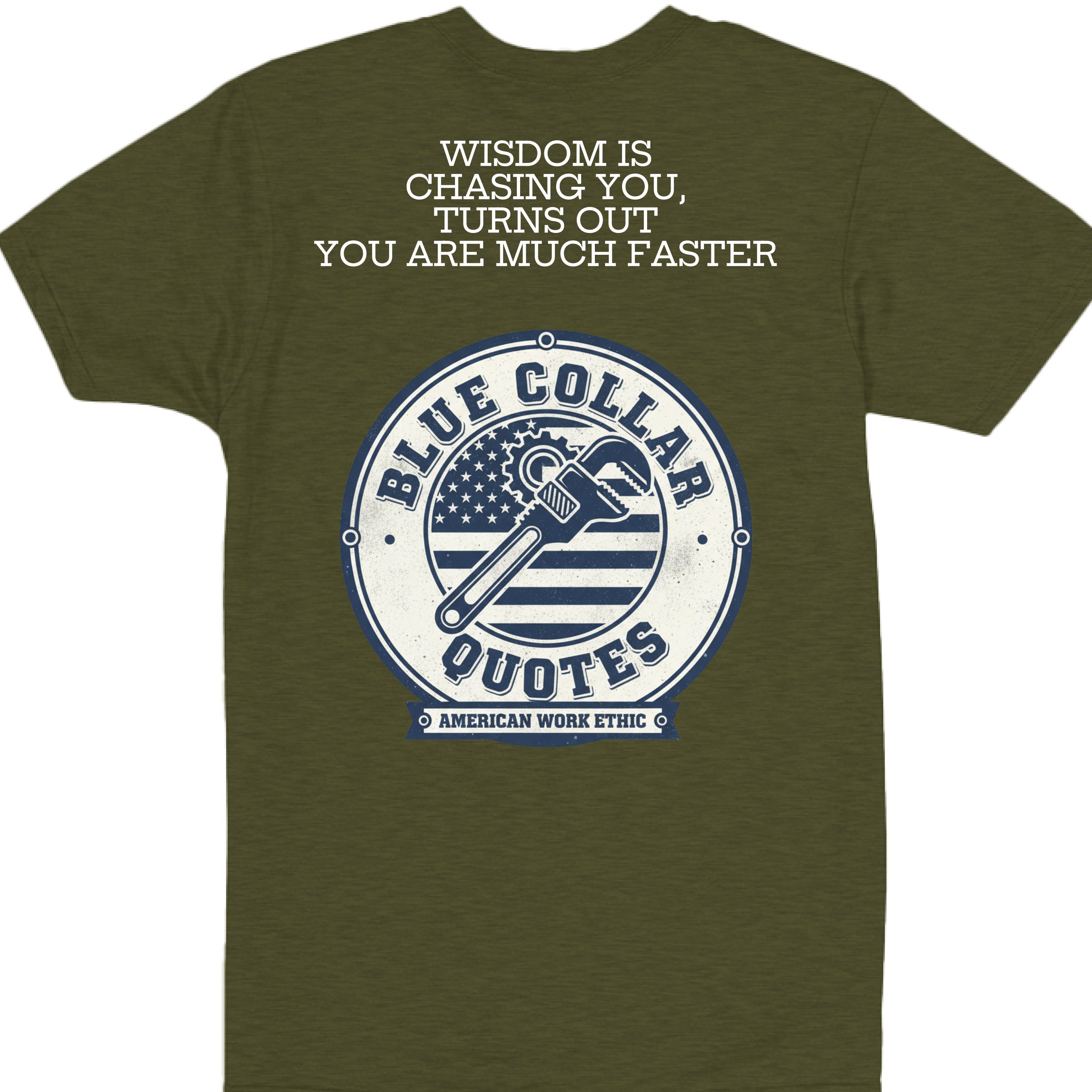 Military Green Heather - BACK